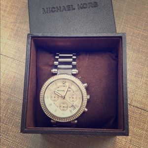 Silver Michael kors watch